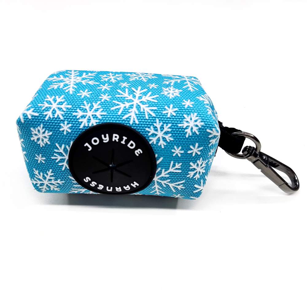 Blue Snowflake Poop Bag Dispenser - Image 4