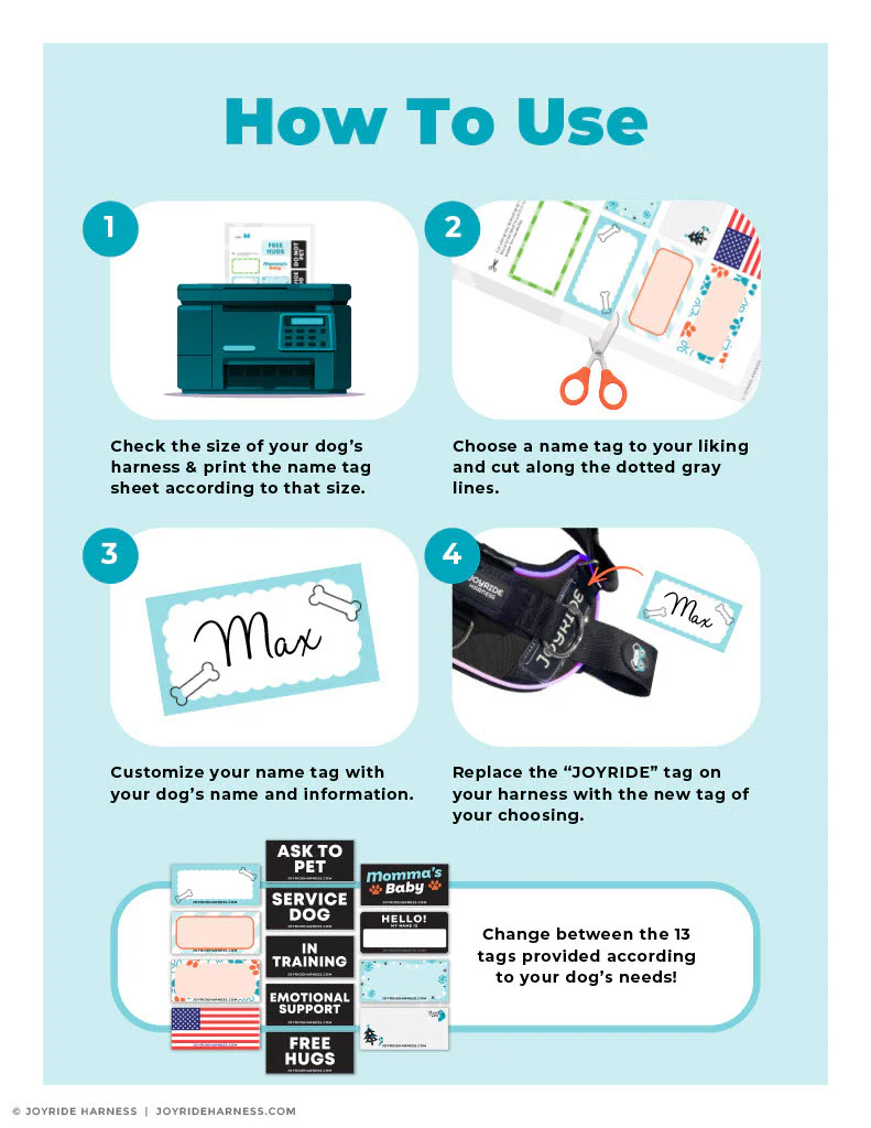 Free Custom Name Tags for 2.0 Harnesses PDF - 13 Tags Included ( -$19.95) - Image 7