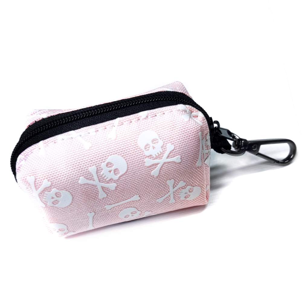 Pink Skulls Poop Bag Dispenser - Image 3