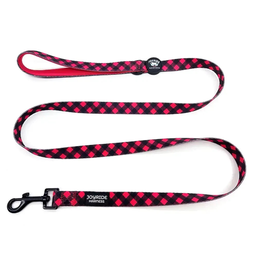 Red Plaid Matching Dog Leash - Image 4