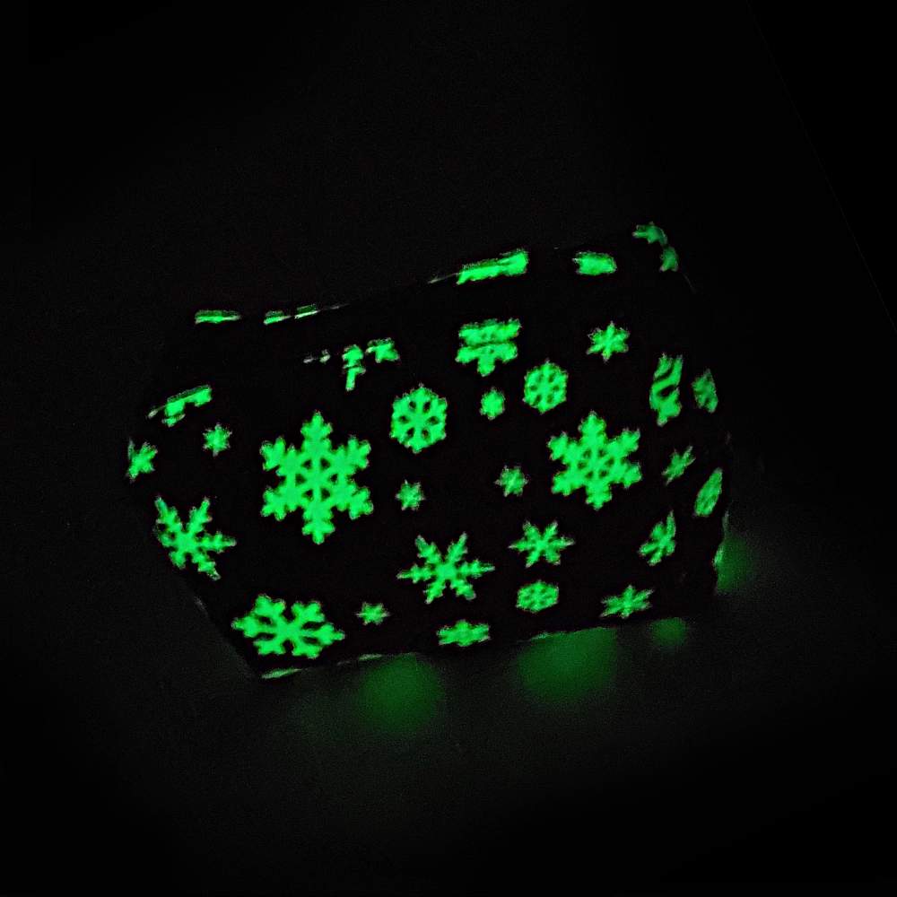Red Snowflake Poop Bag Dispenser - Image 2